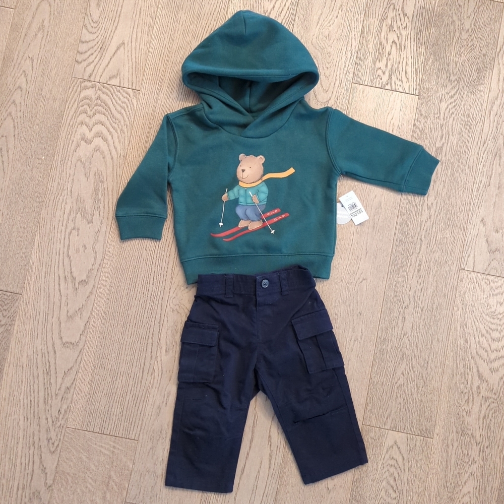 Baby Brannan Bear Hoodie Outfit Set